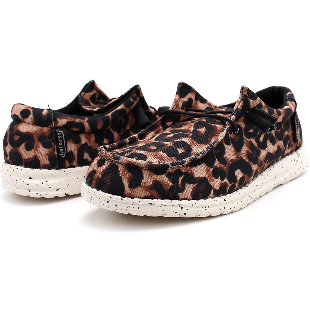 Hola Laforst Women's Casual Jaguar Print Shoes NWT Sz.‎ 8